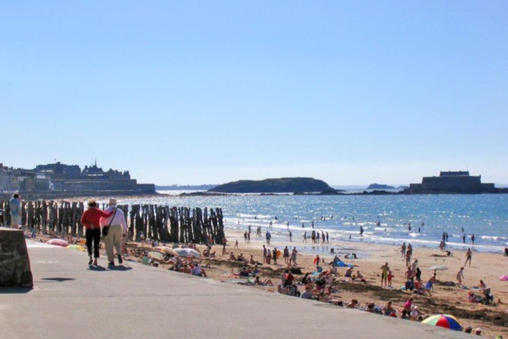 St Malo Maison Avec Jardin Proche Gare Plage Intramuros Chien Admis Parking Gratuit Saint-Malo Eksteriør bilde